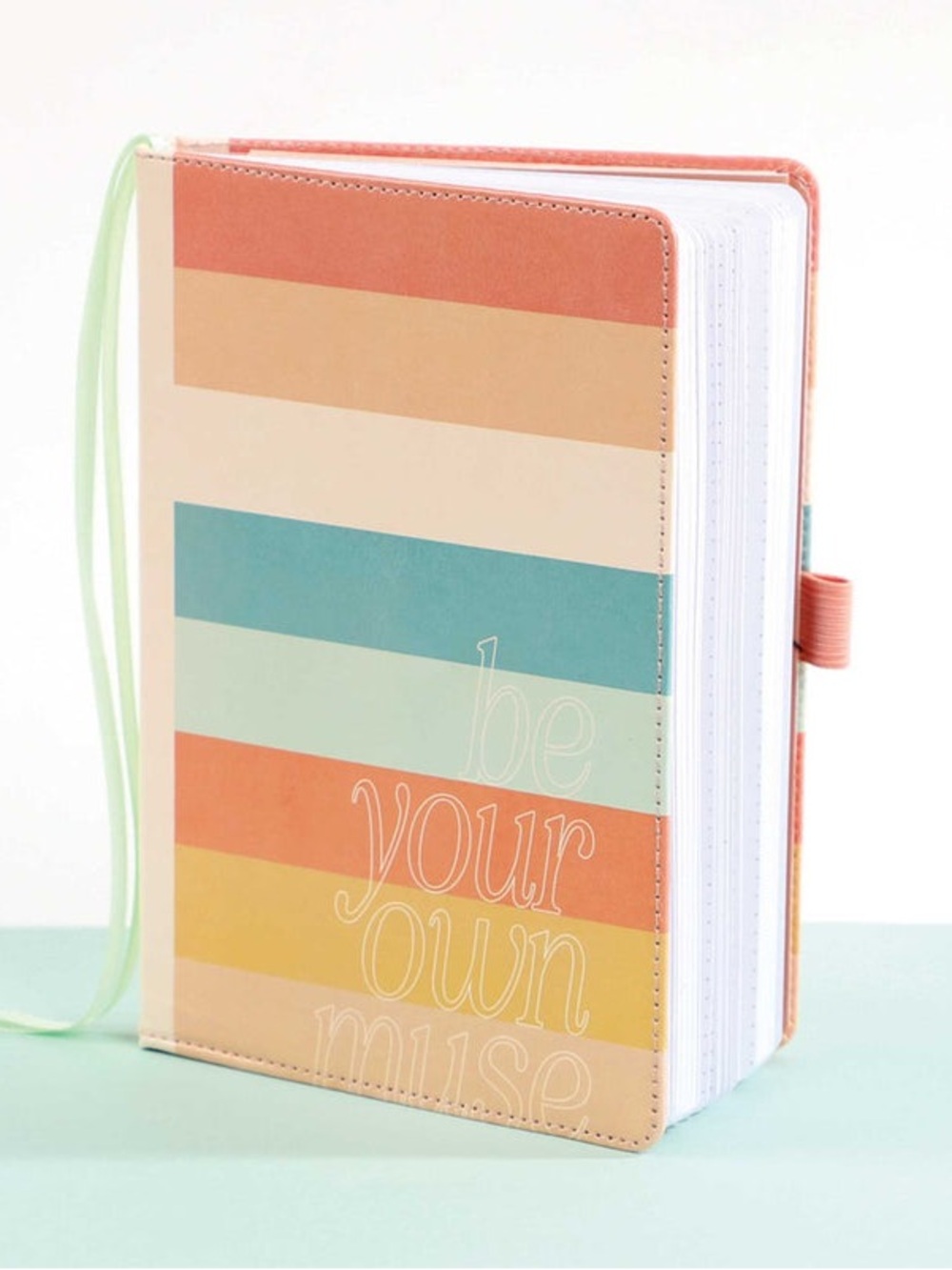 Sunset Stripe Dot Grid “Be Your own Muse” Happy Planner Notebook | 160 GSM